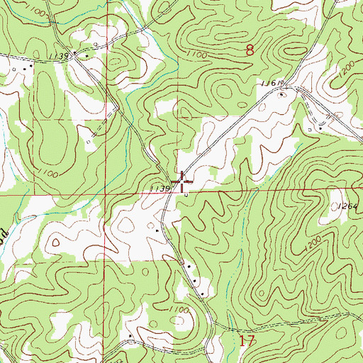 Topographic Map of Cedron, AL