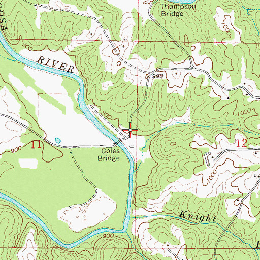 Topographic Map of Kaylor, AL