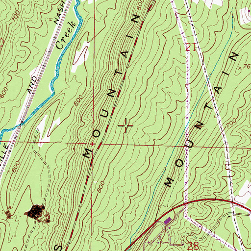 Topographic Map of Shady Acres Estates, AL