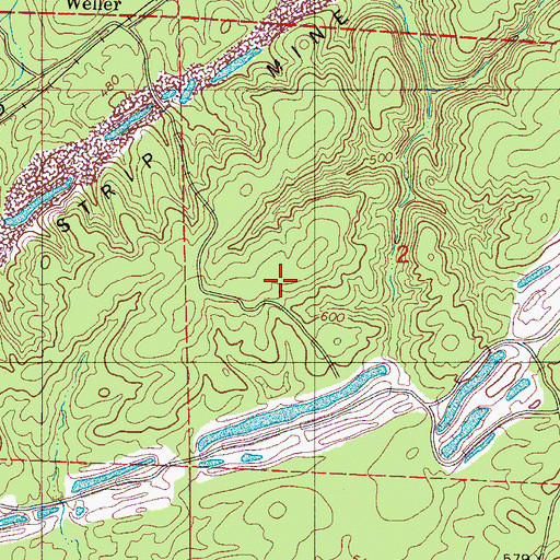 Topographic Map of Shannon (historical), AL