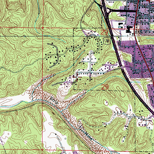Topographic Map of Sherwood Hills, AL