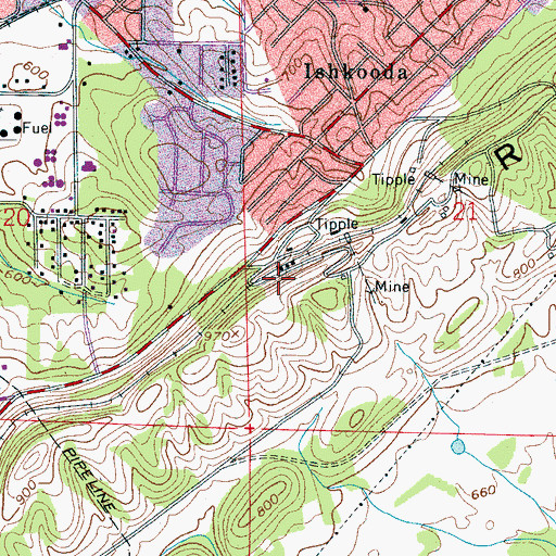 Topographic Map of Smythe (historical), AL