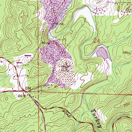Topographic Map of Turkey Creek Landfill, AL