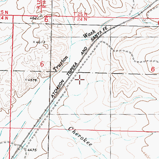 Topographic Map of Yampai Canyon, AZ