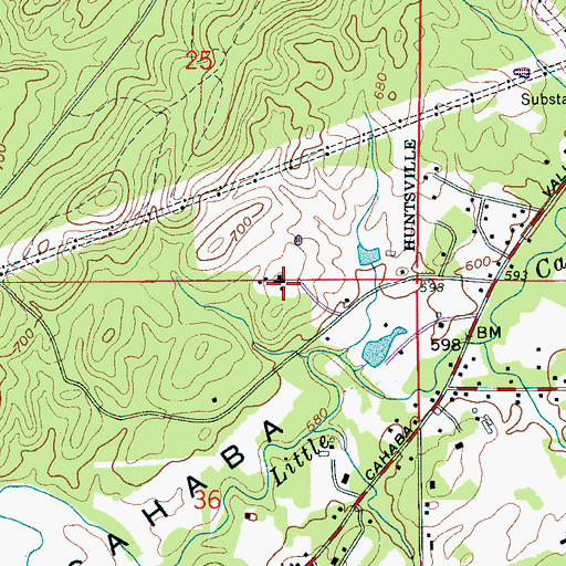 Topographic Map of Terry Walker Country Club, AL