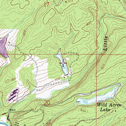 Topographic Map of Windsong Lake, AL