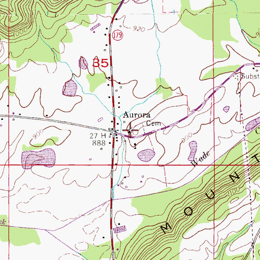 Topographic Map of Buffington Memorial Methodist Church, AL