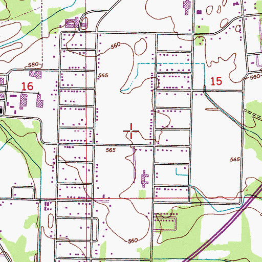 Topographic Map of Camp Siebert (historical), AL