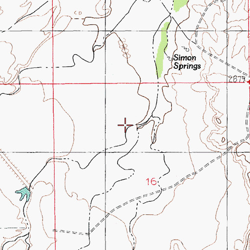 Topographic Map of Bigler Wash, AZ