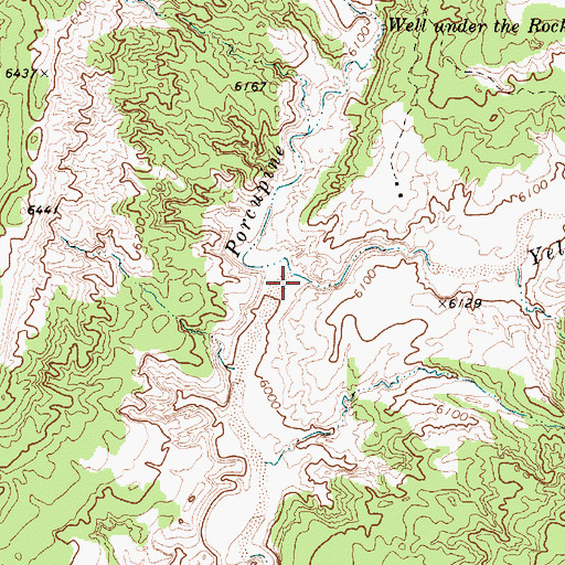 Topographic Map of Yellow Butte Wash, AZ