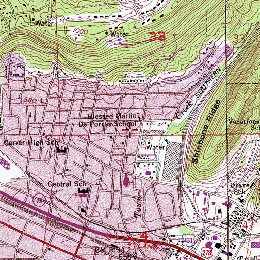 Topographic Map of Fellowship Baptist Church, AL