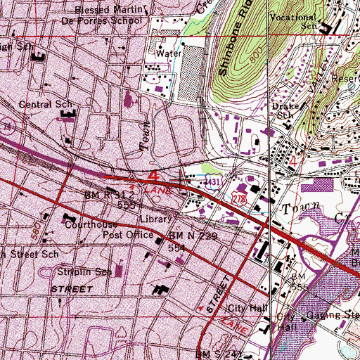 Topographic Map of Friendship Baptist Church, AL