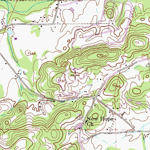 Topographic Map of Gadsden Raceway, AL