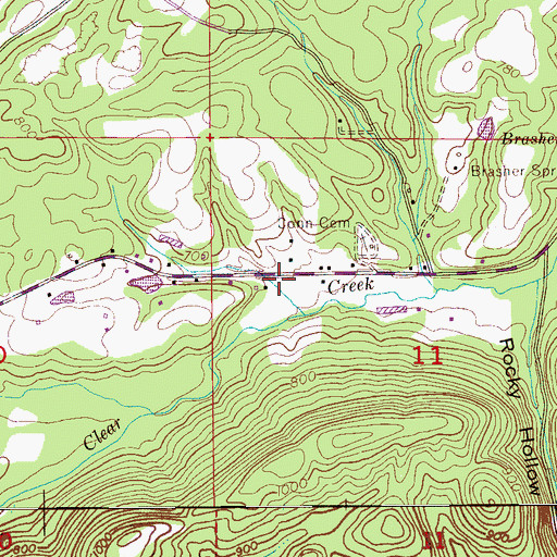 Topographic Map of Gallant Road Independent Baptist Church, AL