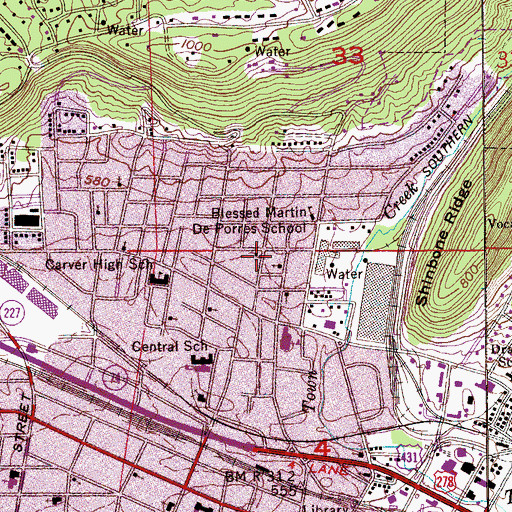 Topographic Map of Morning Star Baptist Church, AL