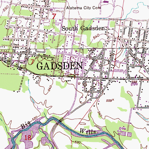 Topographic Map of Mount Zion Methodist Church, AL