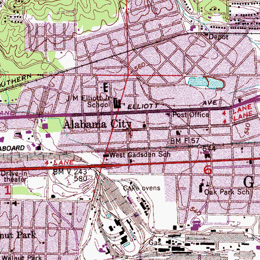 Topographic Map of New Shiloh Baptist Church, AL