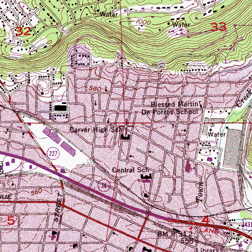Topographic Map of Shiloh Baptist Church, AL