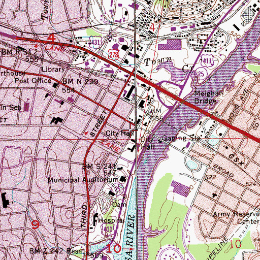 Topographic Map of Slack Academy (historical), AL
