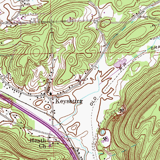 Topographic Map of Smiths Temple Holiness Church, AL