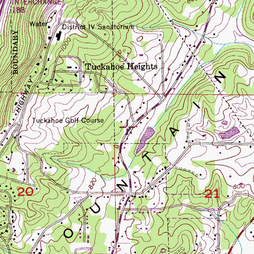 Topographic Map of Trinity Baptist Church, AL