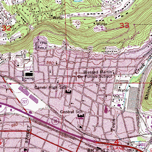 Topographic Map of Triumph Church (historical), AL