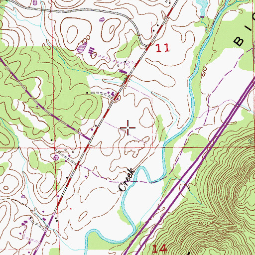 Topographic Map of Yancey Spring, AL