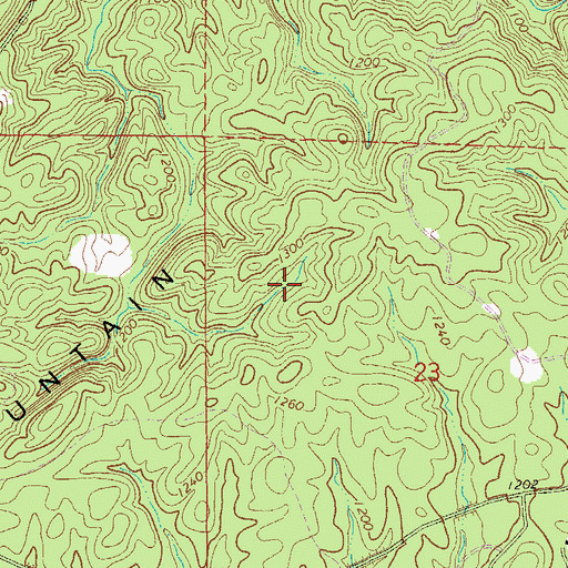 Topographic Map of Abernathy (historical), AL