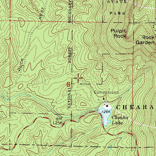 Topographic Map of Barber Memorial School for Negro Girls (historical), AL