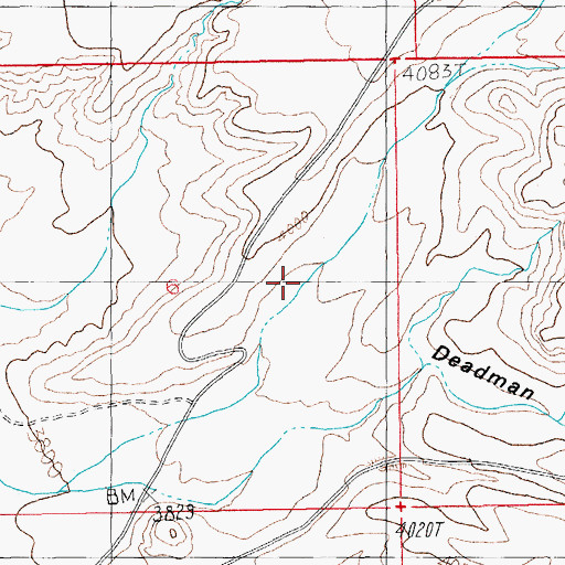 Topographic Map of Yellowstone Canyon, AZ