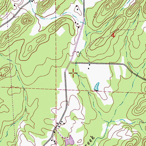 Topographic Map of Cochrane Springs School (historical), AL