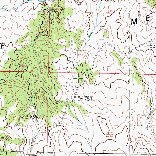 Topographic Map of Yellowstone Mesa, AZ