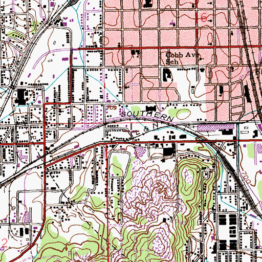 Topographic Map of First Missionary Baptist Church, AL