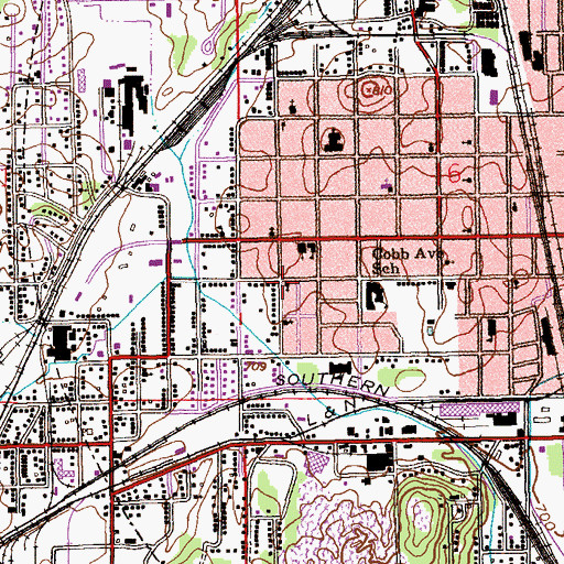 Topographic Map of Friendship Baptist Church, AL