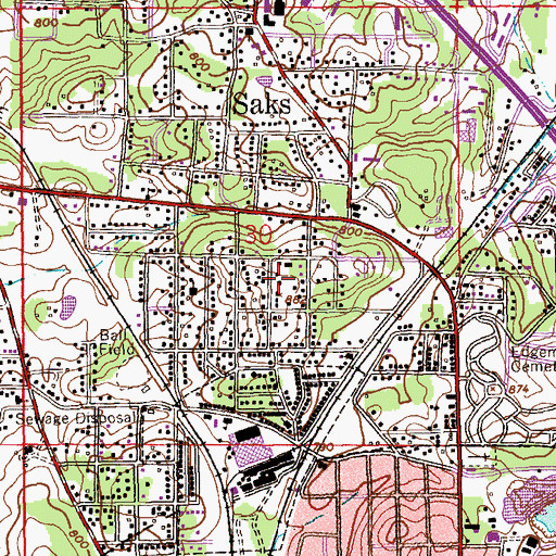 Topographic Map of Friendship Congregational Methodist Church, AL