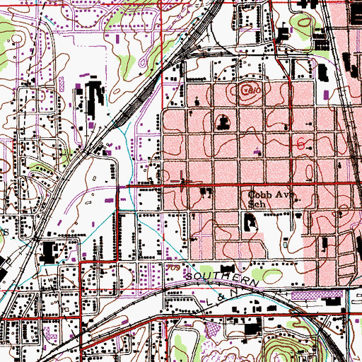 Topographic Map of Haven United Methodist Church, AL