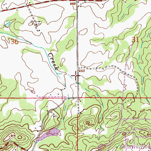 Topographic Map of Holiness Temple of Alexandria, AL