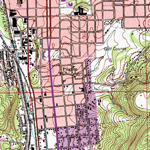 Topographic Map of Mount Olive Baptist Church, AL