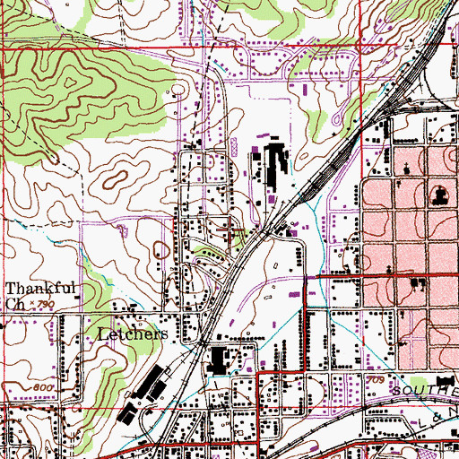 Topographic Map of Mount Spiritual Gospel Church, AL