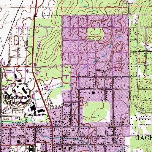 Topographic Map of Saint Charles Catholic Church, AL