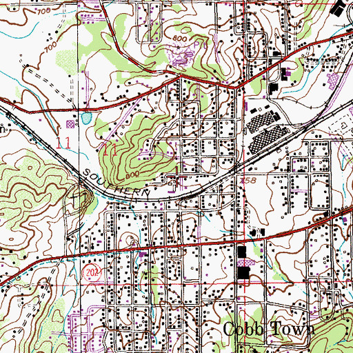 Topographic Map of United Freewill Baptist Church, AL