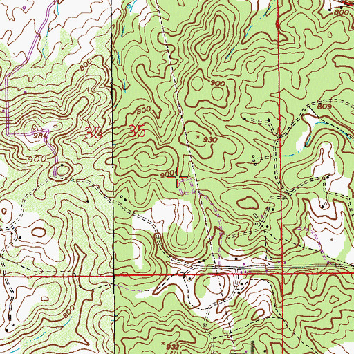 Topographic Map of Westview Gardens Cemetery, AL