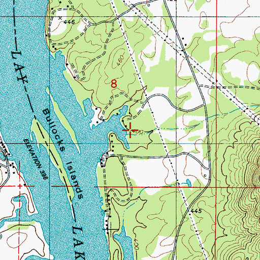 Topographic Map of Wilsons Mill (historical), AL