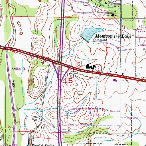 Topographic Map of Athens Outlet Shopping Center, AL