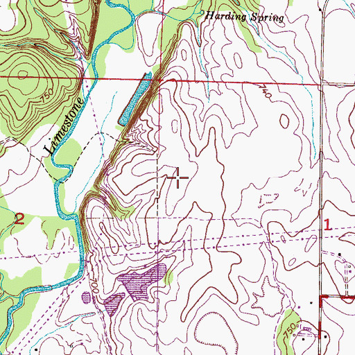 Topographic Map of Limestone Correctional Facility, AL