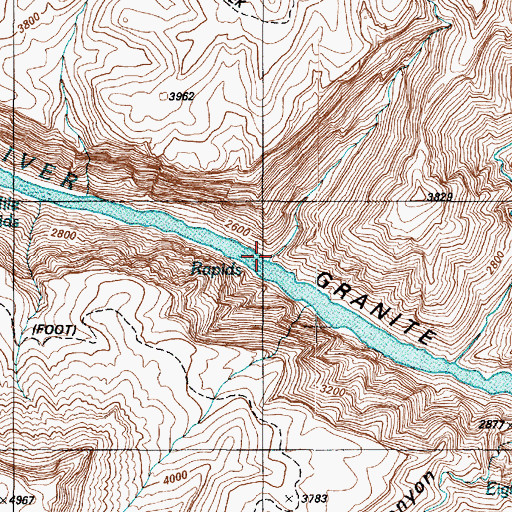 Topographic Map of Zoroaster Canyon, AZ