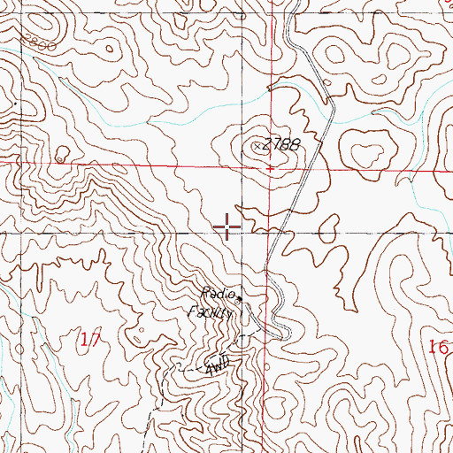Topographic Map of Aguila Microwave Relay Station, AZ