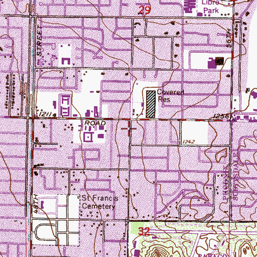 Topographic Map of Arizona Substation, AZ