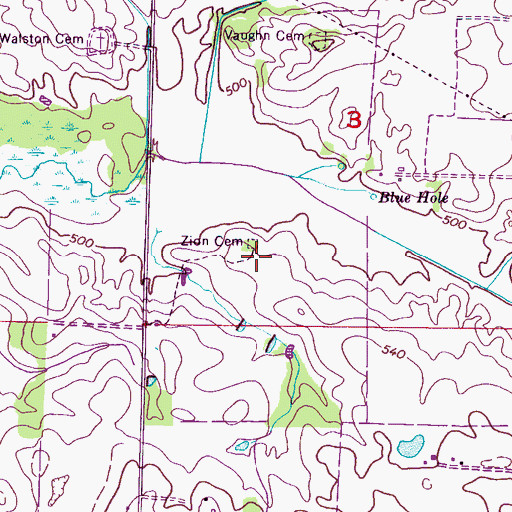 Topographic Map of Zion Methodist Episcopal Church (historical), AL