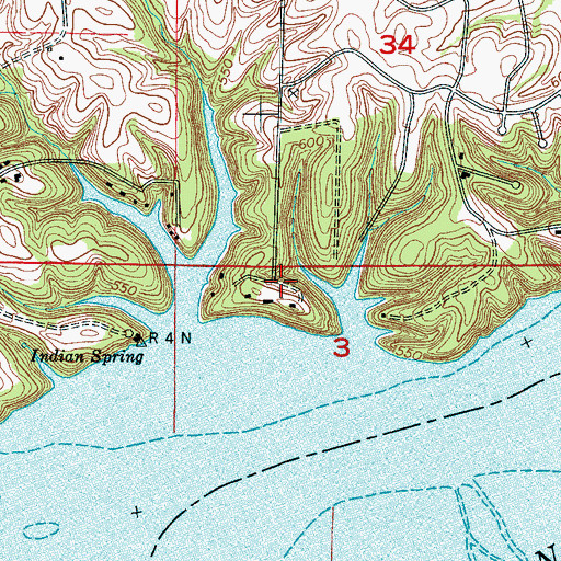 Topographic Map of Lakeview Heights, AL
